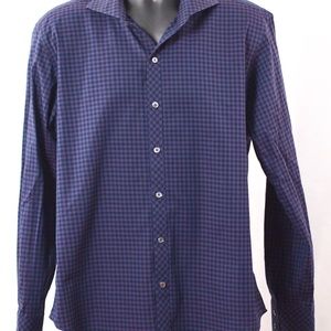 Zachary Prell Pruple Gingham Shirt